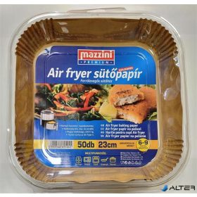   Sütőpapír, szilikonos, Air Fryer készülékhez, szögletes, 23 cm, 50 db, MAZZINI 'Premium'
