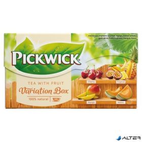   Fekete tea, 20x1,5 g, PICKWICK "Variációk Narancs" meggy, trópusi gyümölcs, mangó, sárgadinnye