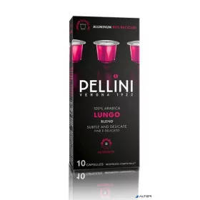   Kávékapszula, Nespresso® kompatibilis, 10 db, PELLINI, 'Lungo'