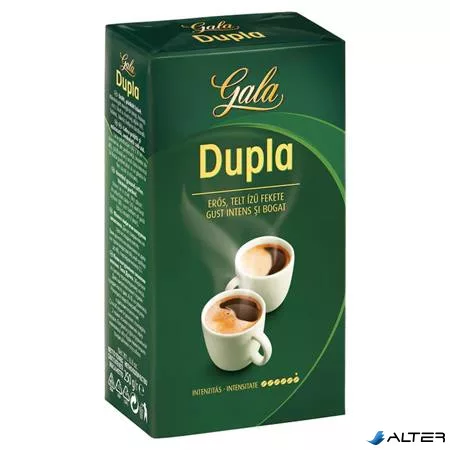 Kávé, pörkölt, őrölt, 250 g, GALA "Dupla"