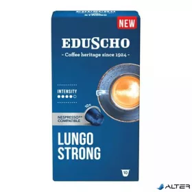   Kávékapszula, Nespresso® kompatibilis, 10 db, EDUSCHO "Lungo Strong"