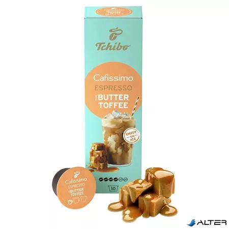 Kávékapszula, 10 db, TCHIBO "Cafissimo Espresso Buttertoffee"