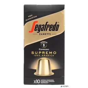   Kávékapszula, Nespresso® kompatibilis, 10 db, SEGAFREDO "Supremo"