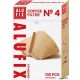 Szűrőpapír, 4 adagos, ALUFIX