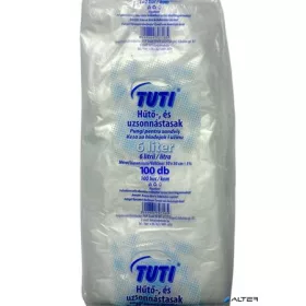   Hűtő- és uzsonnástasak, 6 l, 100 db, 30 x 50 cm, 9 µ, TUTI