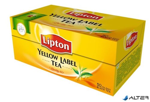 Fekete tea, 50x2 g, LIPTON "Yellow label"