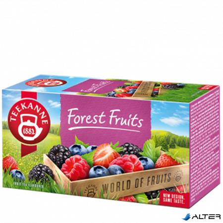 Gyümölcstea, 20x2,5 g, TEEKANNE "Forest Fruits", erdei gyümölcs
