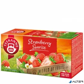   Gyümölcstea, 20x2,5 g, TEEKANNE "Strawberry Sunrise", eper