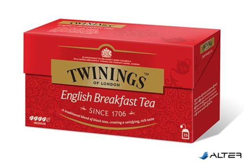 Fekete tea, 25x2 g, TWININGS "English Breakfast"