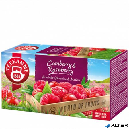 Gyümölcstea, 20x2,25 g, TEEKANNE "Piros bogyók", áfonya-málna