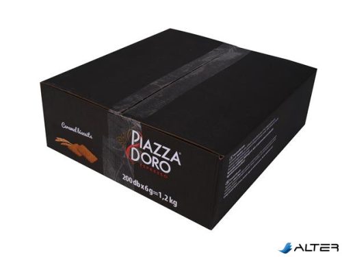 Keksz, dobozos, 200 db, "Piazza d'Oro", karamell