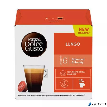 Kávékapszula, 16 db,  NESCAFÉ DOLCE GUSTO "Caffé Lungo"