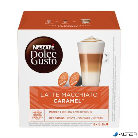 Kávékapszula, 8x2 db,  NESCAFÉ DOLCE GUSTO "Latte Macchiato", karamellás
