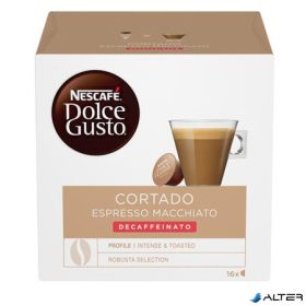   Kávékapszula, 16 db,  NESCAFÉ DOLCE GUSTO "Cortado", koffeinmentes