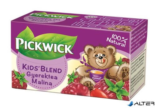 Gyümölcstea, 20x1,5 g, PICKWICK, "Gyerektea", málna