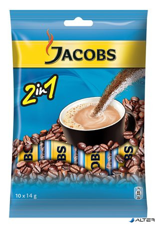 Instant kávé stick, 10x14 g, JACOBS "2in1"