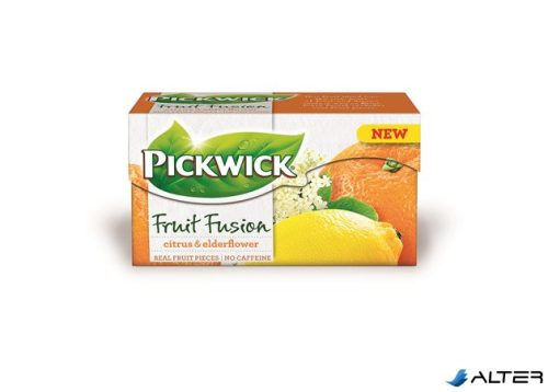 Gyümölcstea, 20x2 g, PICKWICK "Fruit Fusion", citrus-bodza
