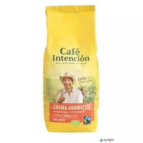   Kávé, pörkölt, BIO szemes, 1000 g, CAFÉ INTENCIÓN "Crema Aromatico"
