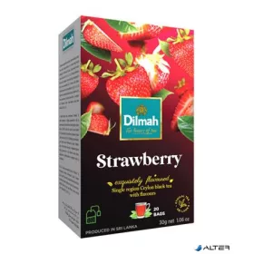 Fekete tea, 20x1,5g, DILMAH, eper