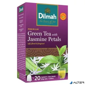 Zöld tea, 20x1,5g, DILMAH, jázmin