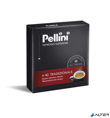 Kávé, pörkölt, őrölt, 2x250 g, PELLINI, "Tradizionale"