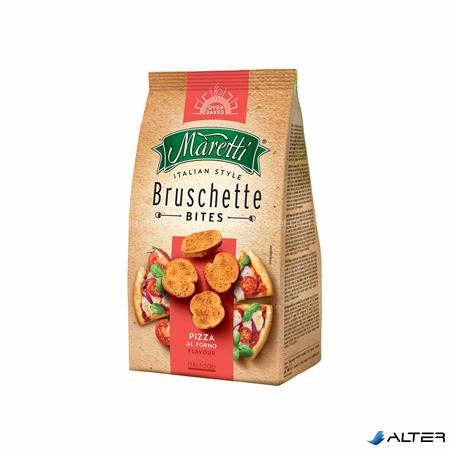 Pirított kenyérkarika, 70 g, MARETTI "Bruschette", pizza ízesítéssel