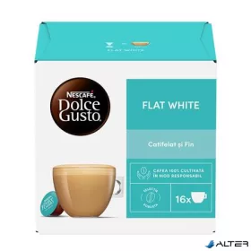   Kávékapszula, 16 db, NESCAFÉ DOLCE GUSTO "Flat White"