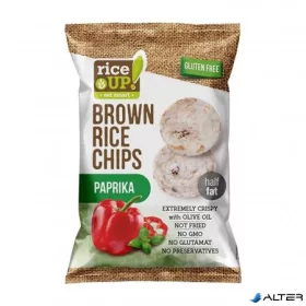 Barnarizs chips, 60 g, RICE UP, paprikás