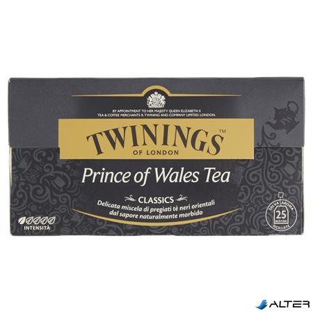 Fekete tea, 25x2 g, TWININGS "Prince of Wales"