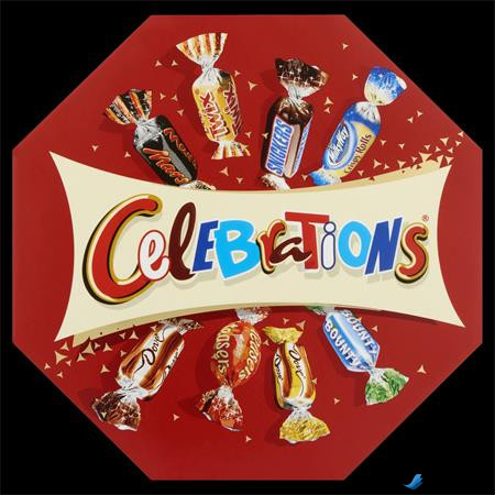 Desszert, ünnepi dobozban, 196 g, "Celebrations"