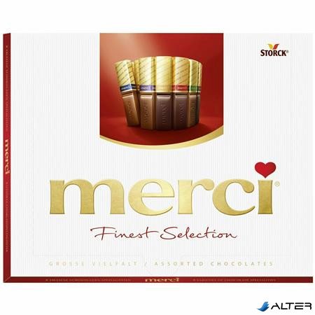 Desszert, 250 g, MERCI, tej- és étcsokoládé válogatás
