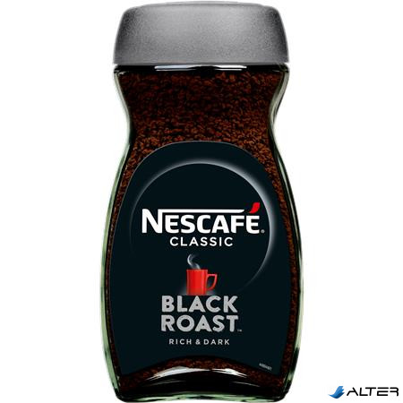 Instant kávé, 200 g, üveges, NESCAFÉ "Black Roast"