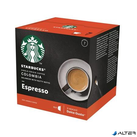 Kávékapszula, 12 db, STARBUCKS by Dolce Gusto®, "Espresso Colombia Medium Roast"