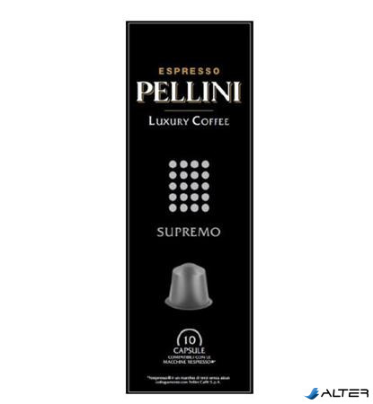 Kávékapszula, Nespresso® kompatibilis, 10 db, PELLINI, 'Supremo'
