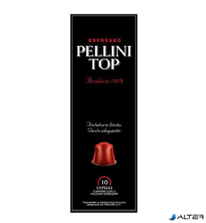 Kávékapszula, Nespresso® kompatibilis, 10 db, PELLINI, "Top"