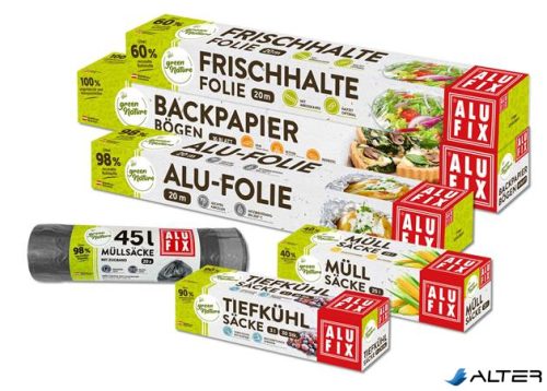 Sütőpapír, 16 ív, ALUFIX 'Green Nature'