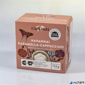   Kávékapszula, Dolce Gusto kompatibilis, 9 db, CAFE FREI "Havannai karamella-cappuccino"
