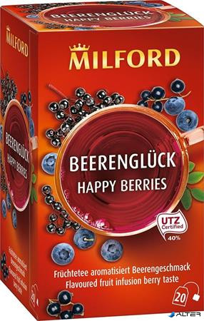 Gyümölcstea, 20x2,5 g, MILFORD 'Happy berries', bogyós gyümölcs