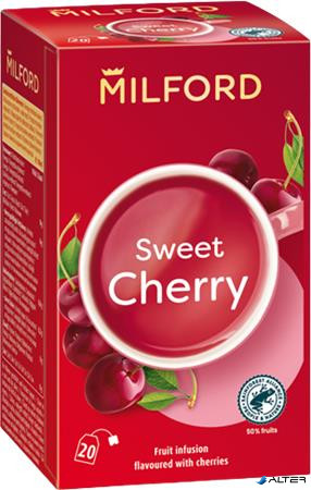 Gyümölcstea, 20x2,5 g, MILFORD "Sweet cherry", cseresznye