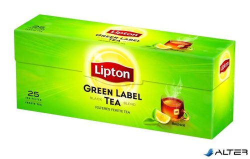 Fekete tea, 25x1,5 g, LIPTON 'Green label'