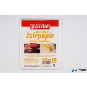 Háztartási zsírpapír, íves, 5 ív, 40x60 cm, MAZZINI