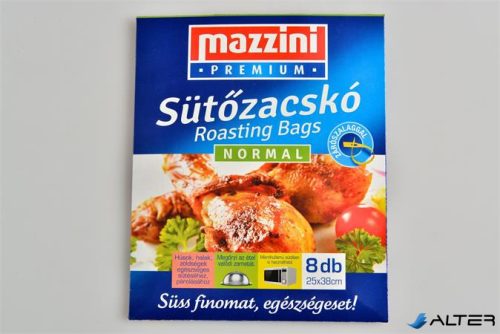 Sütőzacskó, normál, 8 db, 25x38 cm, MAZZINI 'Premium'