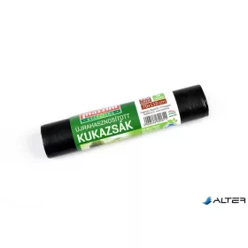   Szemeteszsák, újrahasznosított, 135 l, 5 db, 70x110 cm, 17 µ, MAZZINI, fekete