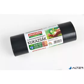   Nagykukazsák, újrahasznosított, 150 l, 10 db, 80x120 cm, 25 µ,  MAZZINI, fekete