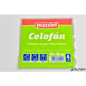 Celofán, 4 ív, 40x40 cm, MAZZINI