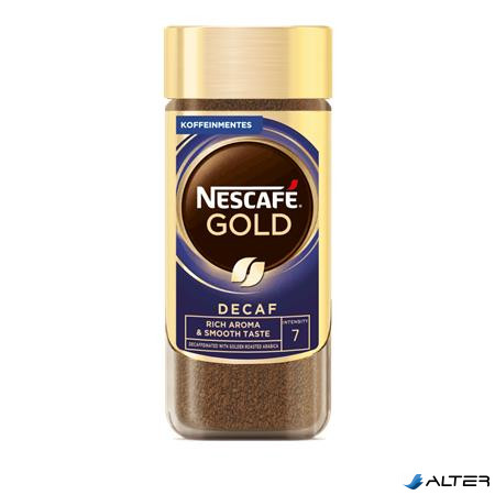 Instant kávé, koffeinmentes, 100 g, üveges, NESCAFÉ 'Gold'