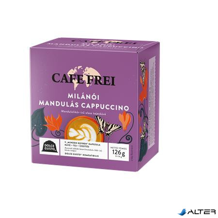 Kávékapszula, Dolce Gusto kompatibilis, 9 db, CAFE FREI 'Milánói mandulás cappuccino'