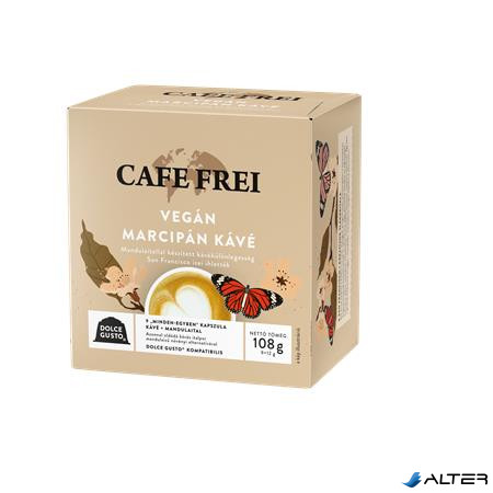 Kávékapszula, Dolce Gusto kompatibilis, 9 db, CAFE FREI "Vegán marcipán kávé"