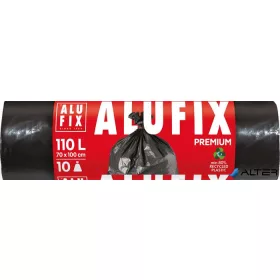   Szemeteszsák, extra erős, 110 l, 10 db, 70x110 cm, 33 µ, ALUFIX, fekete