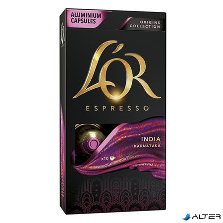 Kávékapszula, Nespresso® kompatibilis, 10 db, JACOBS DOUWE EGBERTS "L'OR India"